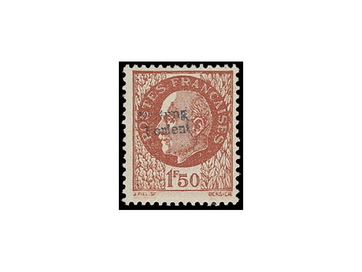 1,50 Fr. dunkelrotbraun, postfrisch, Kabinett, Fotoattest Herbst