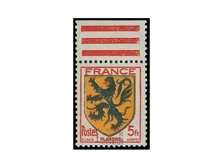  5 Fr. ocker/schwarz/rosakarmin mit Oberrand, postfrisch in einwandfreier Erhaltung, u.a. sign. Pickenpack BPP und Fotoattest