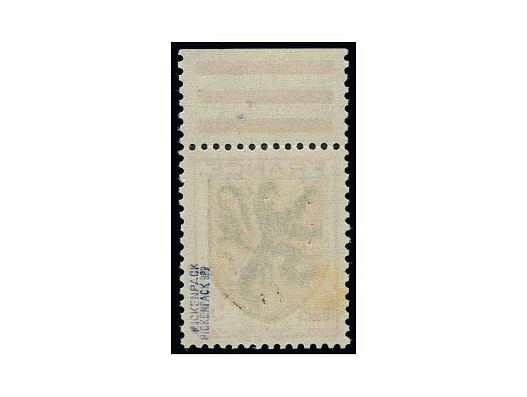  5 Fr. ocker/schwarz/rosakarmin mit Oberrand, postfrisch in einwandfreier Erhaltung, u.a. sign. Pickenpack BPP und Fotoattest