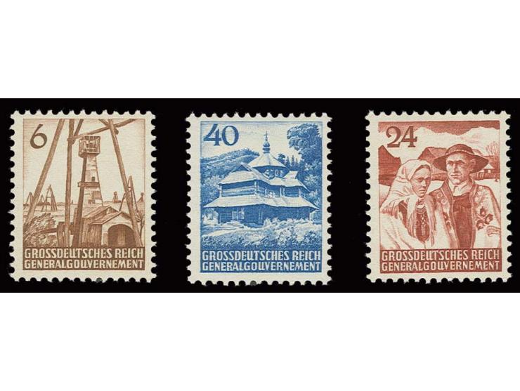 1944, Unverausgabte 6-40 Gr. , postfrisch, Kabinett, Fotoattest Pfeiffer BPP