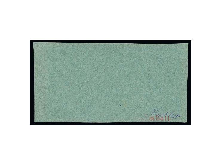 1941,  geschnitten: 1.50 Krb. auf dunkelbraun, Type II aus der rechten unteren Bogenecke mit Ersttag-Stempel "SARNI 18.10.41"