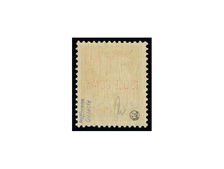 1943, Aufdruck rot:  Freimarken 25 C. grün und 50 C. violett und Flugpostmarke 50 C. braun, postfrisch, Kabinett, sign. Dross