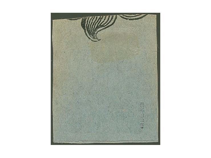 1943, Tunis-Zulassungsmarke auf dickem Papier mit L2 "Bei der Feldpost eingeliefert" auf Briefstück, gut gezähnt, Pracht, sig