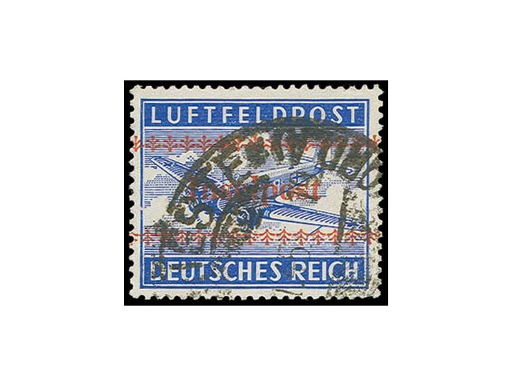 dito mit italienschen Tagesstempel "TIESTE ARRIVI PARTENZE...1.45", kleine helle Stelle unten rechts, sonst in guter Erhaltun