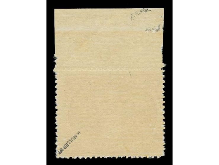 Rhodos braunrot mit Oberrand (dort Haftstelle und Bug), postfrisch, Pracht, sign. Müller BPP