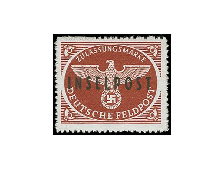 Insel Rhodos braunrot, postfrisch in sehr guter Erhaltung, u.a. sign. Pickenpack sowie Fotoattest Petry BPP