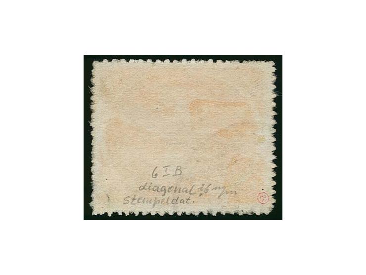 Agramer Aufdruck durchstochen, Platte I mit Feldpost- Normstempel "d" (Postamt Chania mit Datums-Fehleinstellung "14.2.44" (s