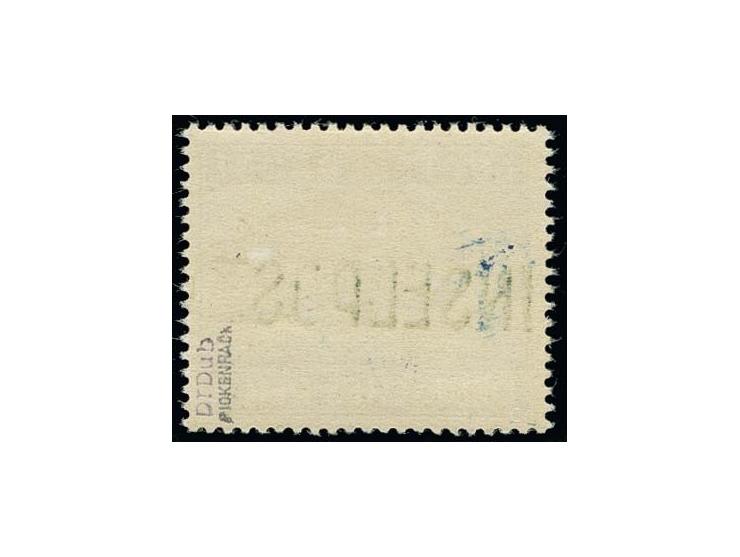  1945, Insel Leros gezähnt, Aufdruck in schwarzblauviolett (Type IV), sauber ungebraucht mit nur einer kleinen verlaifenen St