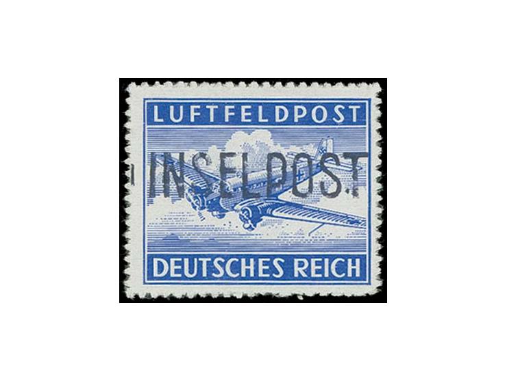 Leros durchstochen, Aufdruck in schwarzviolettblau in Type IV, postfrisch, einwandfrei, Fotoattest Müller BPP