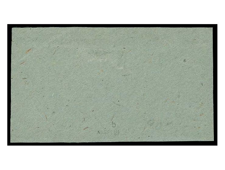  1945, U-Boot Hela blau mit linkem Seitenrand mit Normstempel "g 7.4.45" auf Briefstück, Kabinett, Fotoattest Gabisch BPP