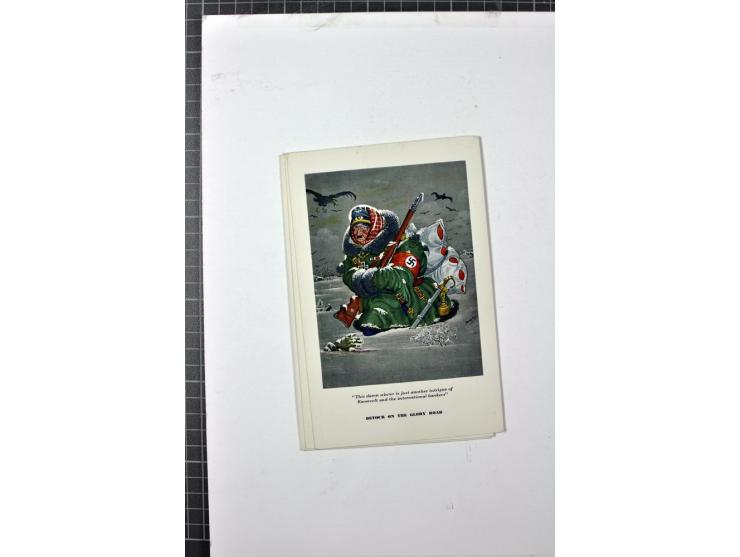 1942, 6 verschiedene farbige Karten von Arthur Szyk für den Esquire (Serie 6, Karte 1-6), ungebraucht, gute Erhaltung