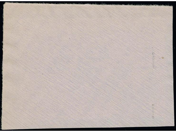 1945, Kinderhilfe 6 Pfg. rosarot, senkrecht ungezähnt im waagerechten 6er-Block mit linkem Rand auf Briefstück, sign. Kramp B