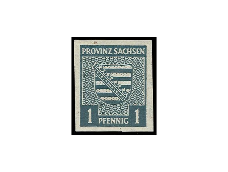 Provinzwappen Wz. steigend: 1 Pfg., postfrisch, kleine Gummiblase ist herstellungsbedingt und kein Mangel, Fotoattest Ströh B