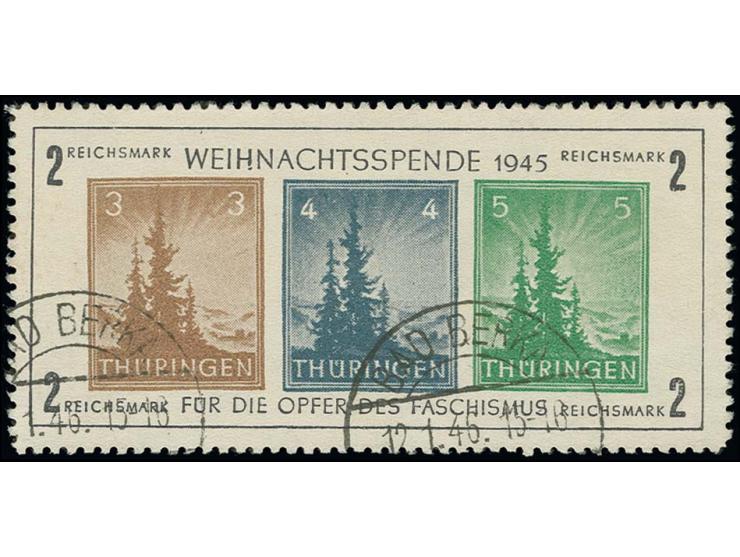 dito, Type V, gestempelt, tadellos, Fotoattest Ströh BPP (Mi. 1.100,-)