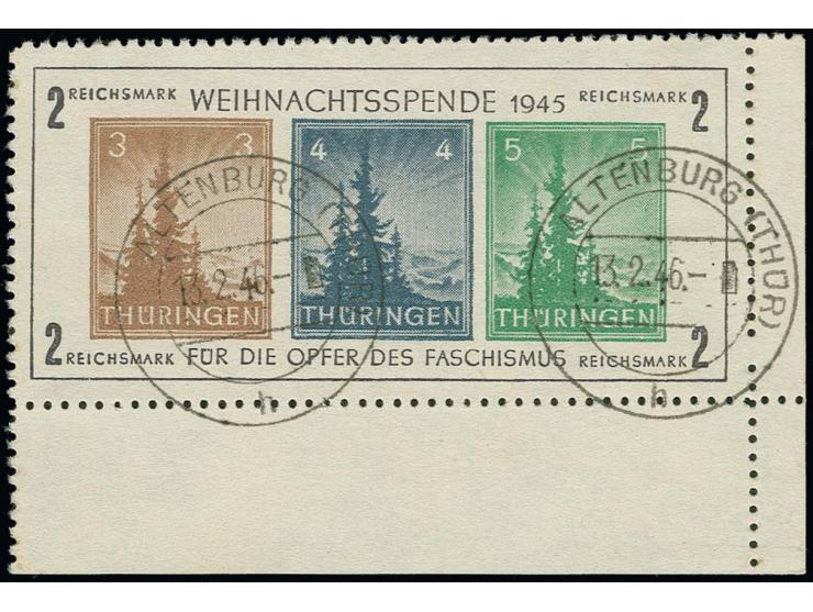 dito, Type VI, aus der rechten unteren Kleinbogenecke, gestempelt, tadellos, Fotoattest Ströh BPP (Mi. 1.100,-)