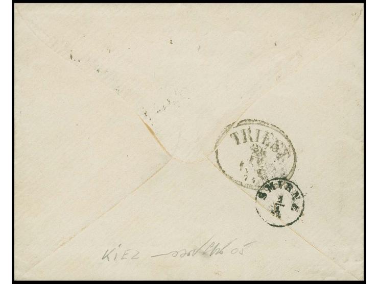  TÜRKEI: Großer Schild ½ Groschen orange und 2½ auf 2½ Groschen braun, beide farbfrisch und gut gezähnt mit EKr. "BERLIN P.E.