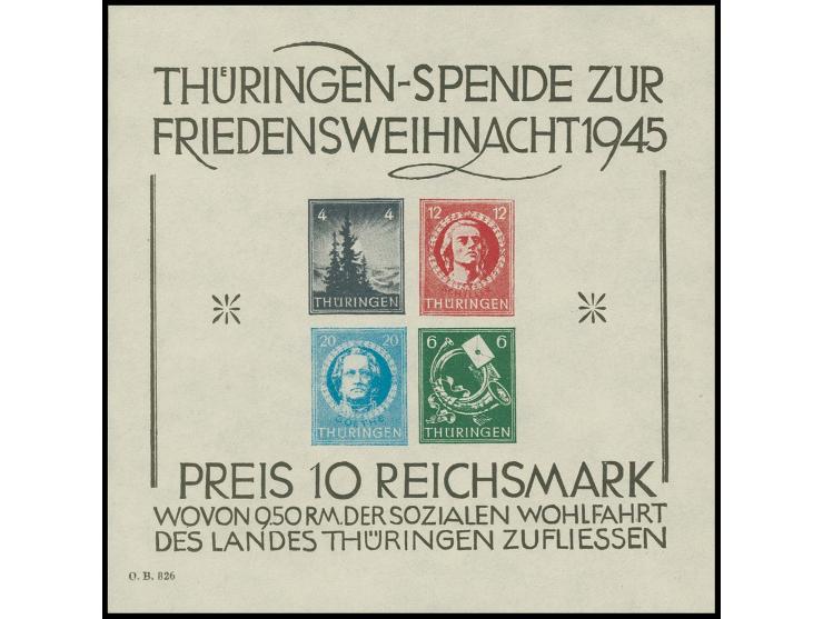 Sonderdruck auf weißem, holzfreiem Kartonpapier ohne Durchstich, postfrisch, tadellos, Fotoattest Ströh BPP 