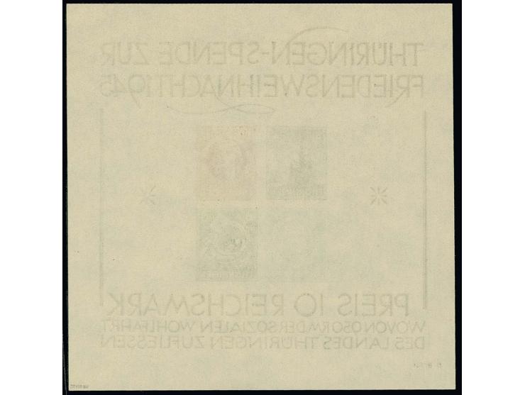 Sonderdruck auf weißem, holzfreiem Kartonpapier ohne Durchstich, postfrisch, tadellos, Fotoattest Ströh BPP 