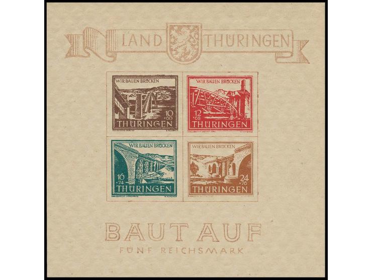 dito, mit 12 Pfg. rot, Type II, postfrisch, tadellos, Fotoattest Ströh BPP (Mi. 1.000,-)