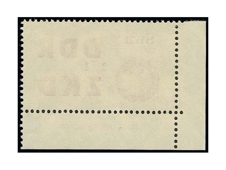Aufdruckausgabe, 84 Werte komplett einheitlich aus der linken unteren Bogenecke mit Druckvermerk "III 18 185  Ag 464 63" post