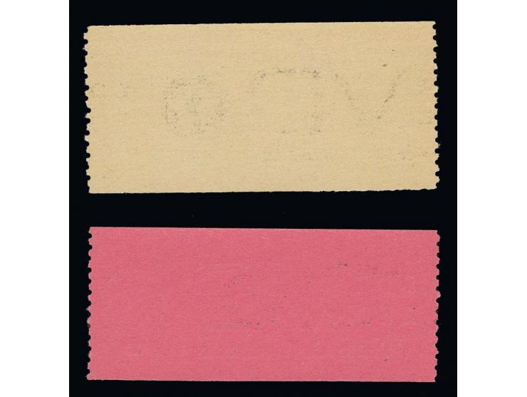 Für vertrauliche Dienstsachen: 1965, 20 Pfg. bräunlichrot und auf auf durchgefärbtem Papier, postfrisch, Befund bzw. Fotoatte