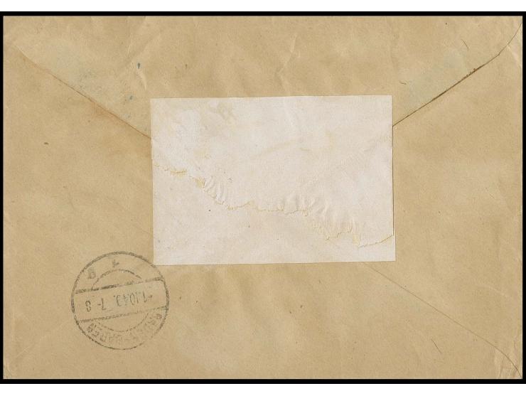 1949, Rotaufdruck 8 Pfg., 10 Stück als portogerechte Mehrfachfrankatur auf Einschreibe-Brief von "BERLIN W 40  27.9.49" nach 