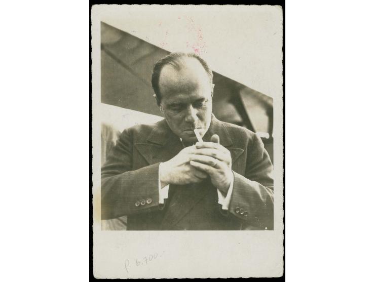 Dr. Arnold Fanck Greenland Expedition, picture postcard showing Ernst Udet, from Nugatsiak via Igdlorssuit to Umanak and from