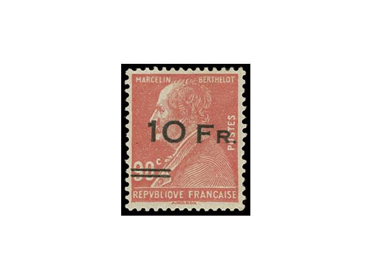 1928, Ile de France 10 fr. on 90 c. red, unused, very fine, signed, PF certificate