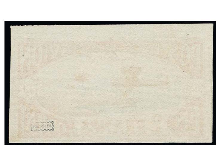 1918, Semi-official airmail stamp, for use on military postal service, for the flights from Constantinopel to Bucharest: 2 fr