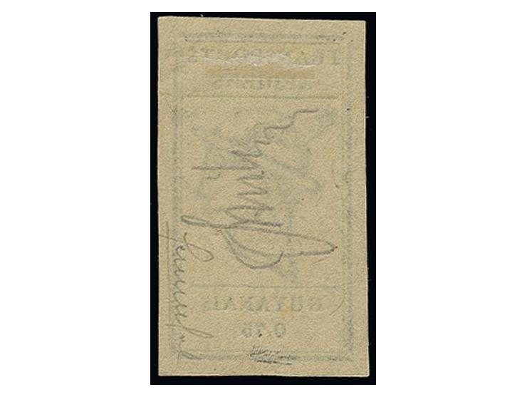 Mercure 0.75 c. on grey, unused without gum as issued, very fine, signed and certificate Behr