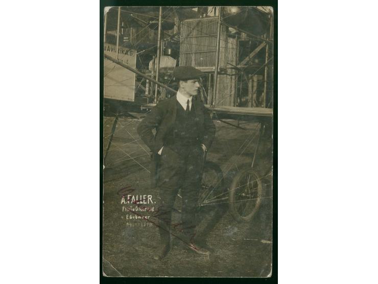 1913, Special Flight Mühlhausen-Feldberg, 25 pfg. with with blue cachet "Erste Flugpost 11. SEP 1913 Feldberg Mühlhausen" and