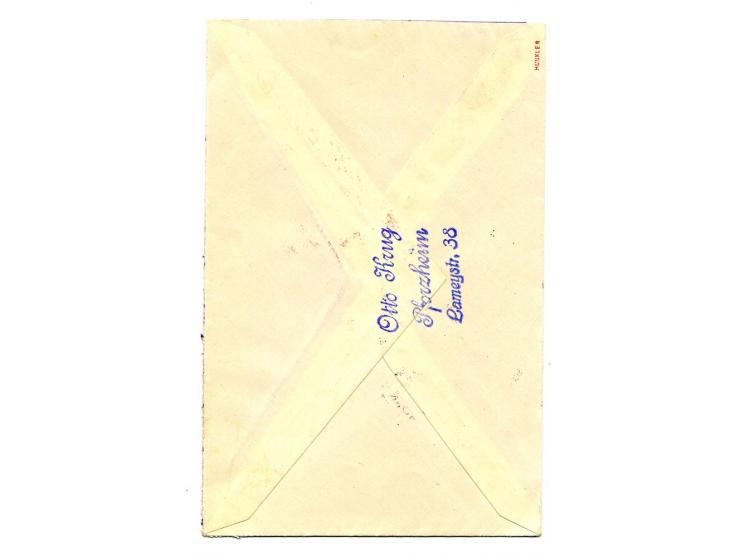 1930, Südamerikafahrt: Bordpost bis Habana, Brief mit waagerechten Paar Südamerikafahrt 4 M. und zusätlichem amerik. Sonderst