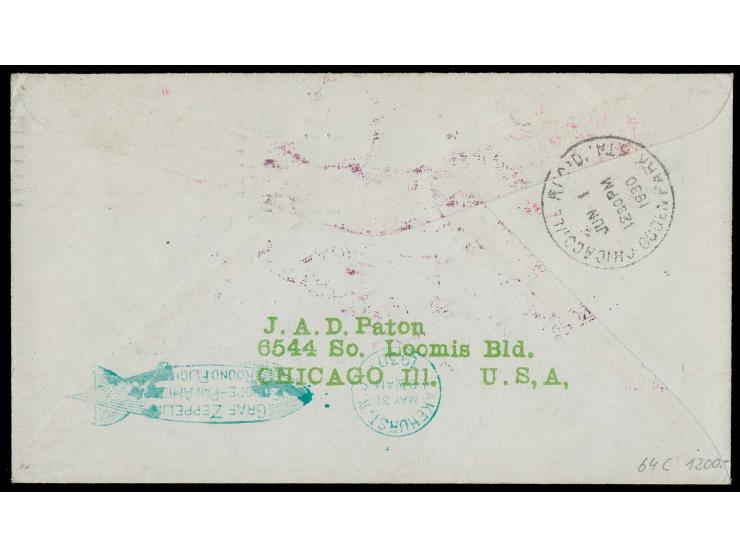 USA-Post mit Sonderstempel Type I: Brief mit 2,60 $ Sondermarke nach Lakehurst, Kabinett
