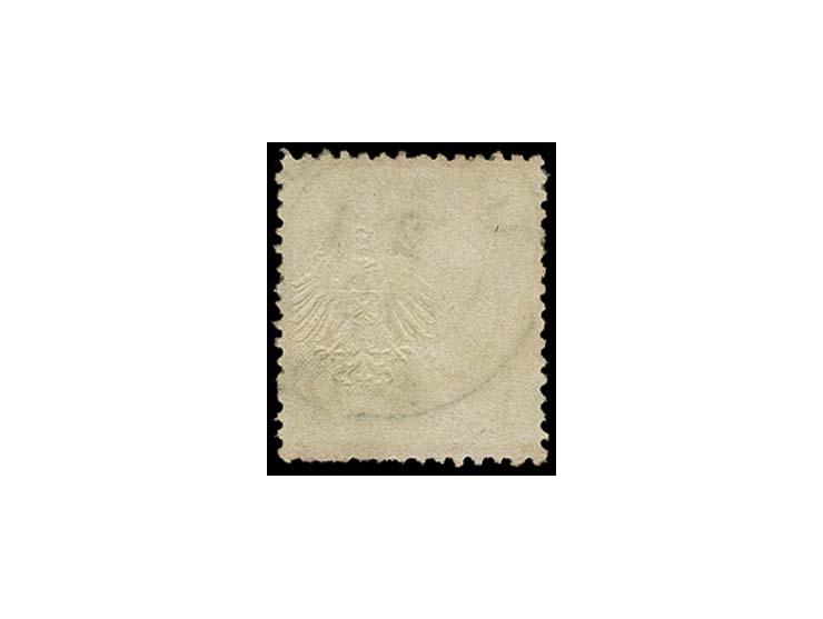 1 Gr. rötlichkarmin mit DKr. "LABIAU 2 1 72" mit ca. 3,5 mm nach rechts versetzter Prägung, unten teils kürzere Zähne, sonst 