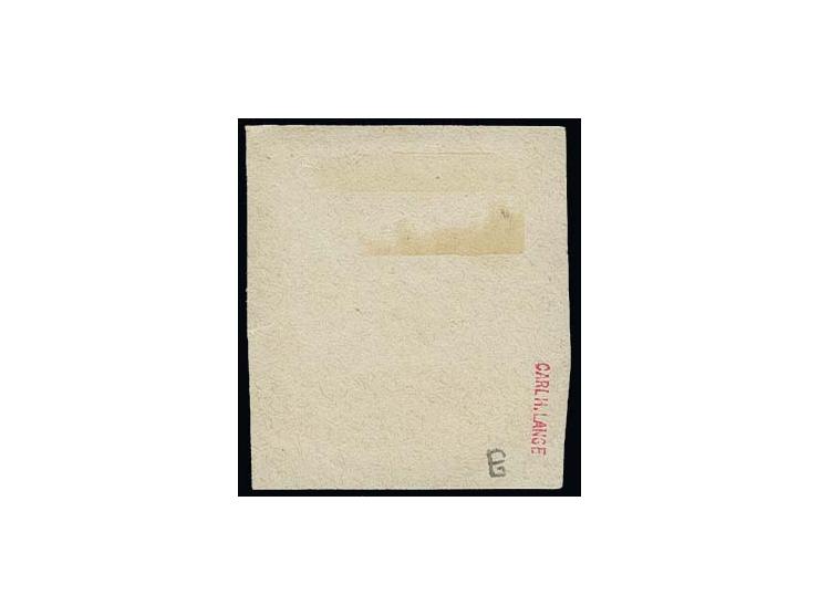 1 Gr. karmin mit zentrischem, glasklarem roten EKr. "BITBURG 15 4 73" auf Briefstück, Kabinett, laut Fotoattest Sommer BPP (J