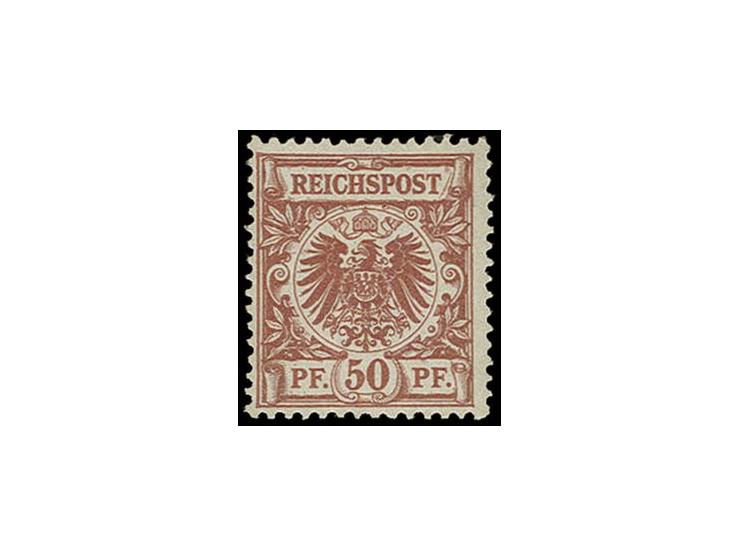 50 Pfg. braunrot, sauber ungebraucht, Kabinett, Fotoattest Jäschke-L. BPP