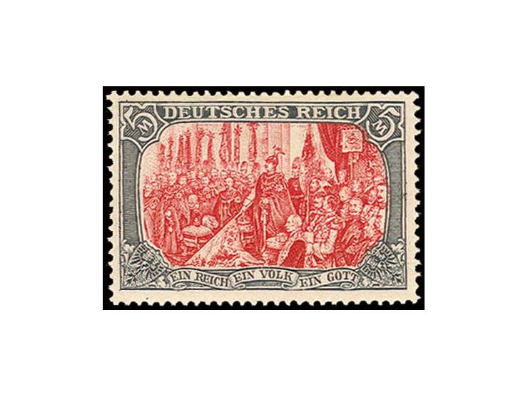 5 M. mit rein schwarzer Rahmenfarbe, sogen. "Ministerdruck", ungebraucht, Pracht (Mi. 1500,-)