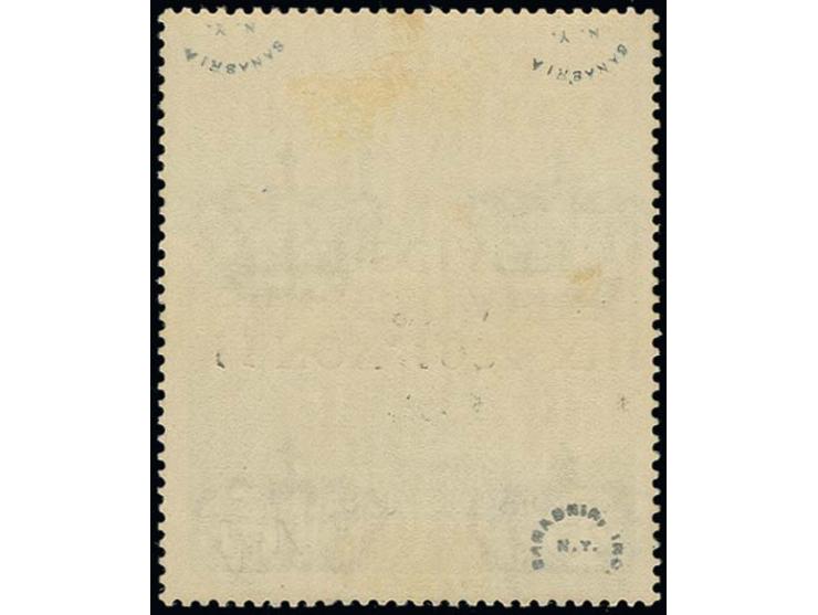 OFFICIAL STAMPS: 1934, International colonial exhibition, 25 c. blue/red-orange with inverted overprint "11. Nov. 1934 - XIII