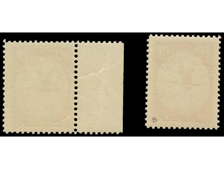 E.EL.P. 10 Pfg. und 20 Pfg., postfrisch, 10 Pfg. vom linken Bogenrand, für diese Fotoattest Brettl BPP, 20 Pfg. sign. Holtz (