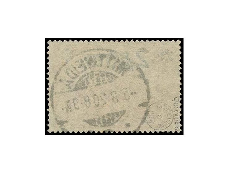 2,50 M. auf 2 M. lilarosa, sauber gestempelt, Kabinett, sign. Bechtold BPP
