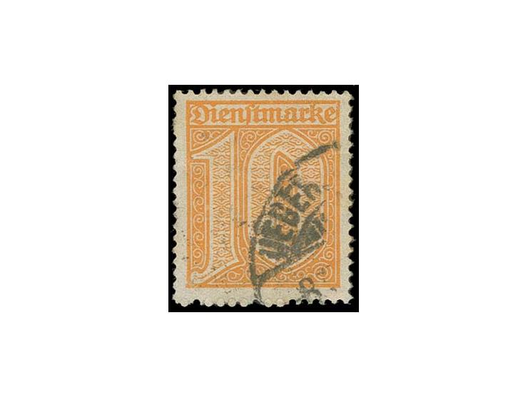 10 Pfg. orange, gestempeltes Bedarfsstück, Fotobefund Bechtold BPP (Mi. 600,-)