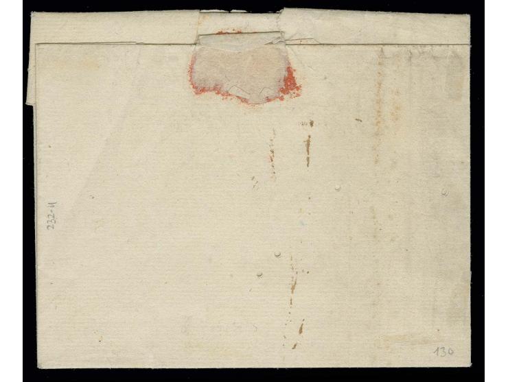 1807, "BAU GAL/GRANDE ARMEE", L2 in rot sauber auf kpl. Brief 1807 von Osterrode nach Frankreich, dazu 2 Inhalte aus Elbing b