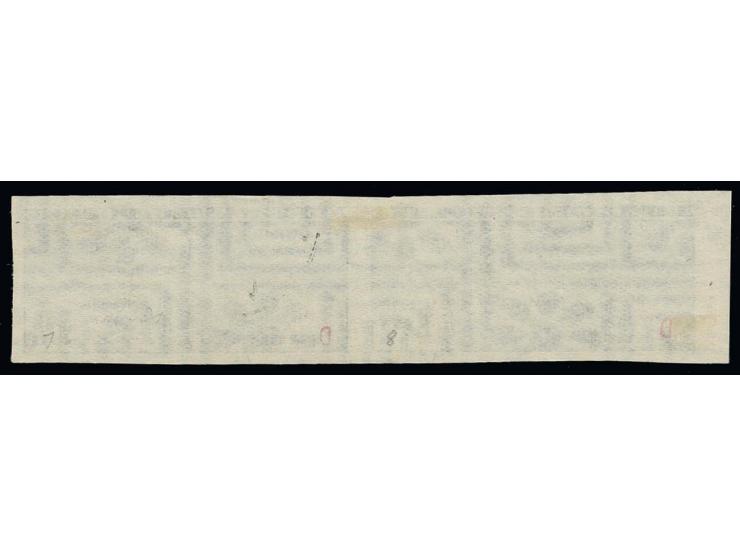 1931, Zeppelin 50 k.  violet brown, imperforated horizontal pair, pos. 7-8, cancelled to order as always Tula 28.4.43, handst