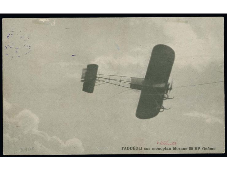 Sitten-Sienders  50 c. carmine on chalky paper with additional franking tied by special cancellation "POSTE AERIENNE SUISSE 1