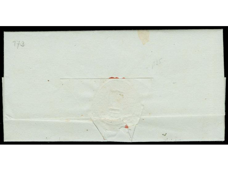 1817, portofreier Militär-Dienstbrief des Festungskommandeurs General von Braun nach Speyer, L1 "LANDAU" sowie handschriftli