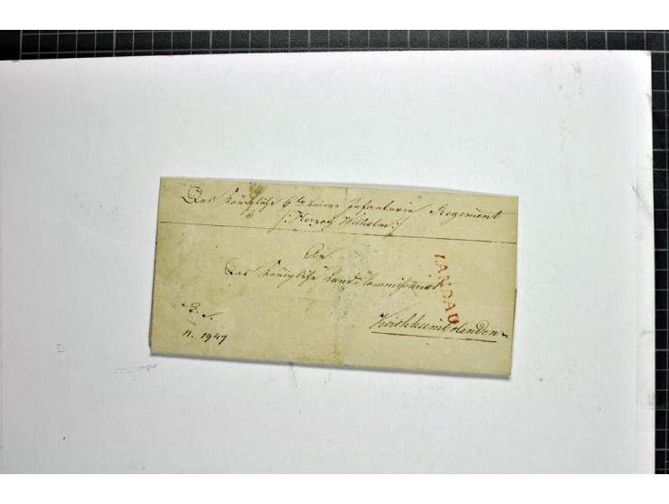  1832, Militär-Dienstbrief des späteren Festungskommandanten von Baligand (6. Infanterie-Regiment Herzog Wilhelm in Bayern) m