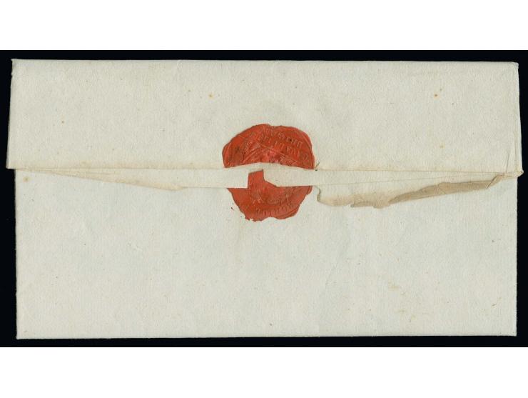 1815, Militärdienstbrief aus Luxemburg vom 22. Februar vom Kommandeur der preußischen Kavallerie-Brigade, Henckel von Donners
