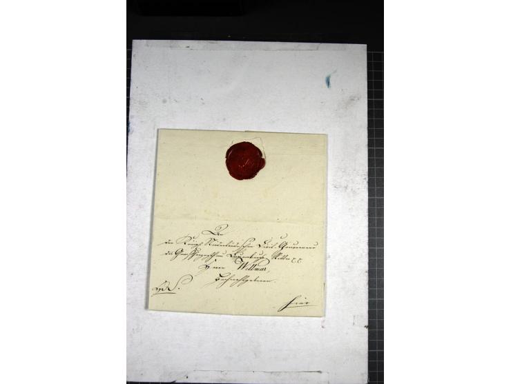 1816, vollständiger Brief mit Vordruck "Festung-Luxemburg" vom 29. Juni vom Kommandanten der Bundesfestung Du Moullin an den
