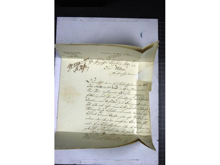  1816, vollständiger Brief mit Vordruck "Festung-Luxemburg" vom 29. Juni vom Kommandanten der Bundesfestung Du Moullin an den