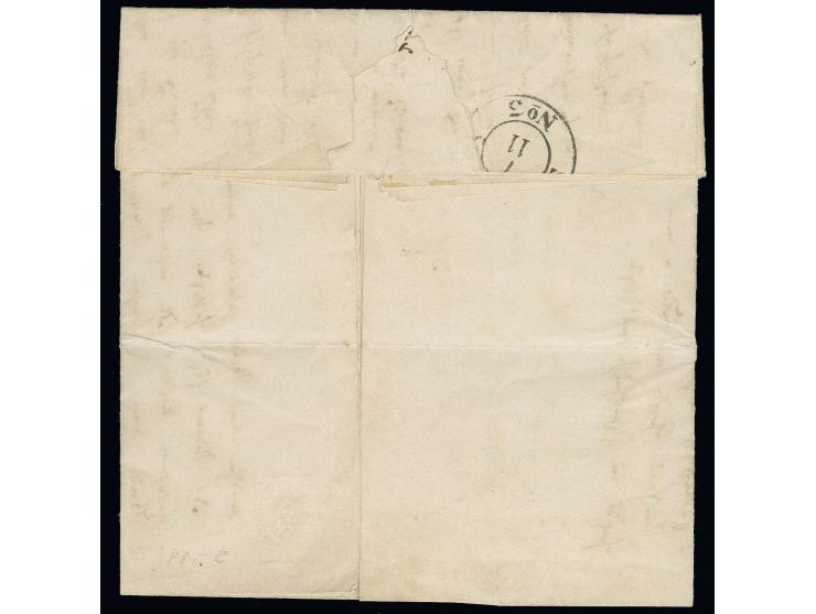  1847, kompletter Brief mit handschriftlichem Vermerk "Offizier-Fam. Brief aus der Bundesfestung Luxemburg ..." nach Köln mit